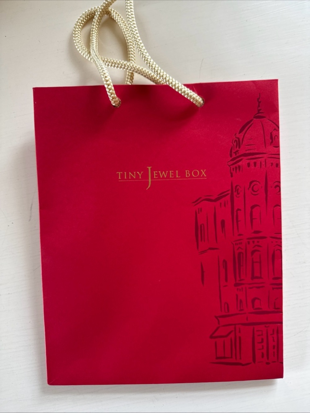 tiny jewel box gift empty bag 10 x 8 x 4"